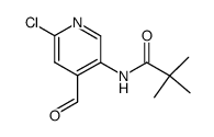 N-(6-Chloro-4-formyl-3-pyridinyl)-2,2-dimethylpropanamide结构式