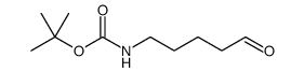 Carbamic acid, N-(5-oxopentyl)-, 1,1-dimethylethyl ester Structure