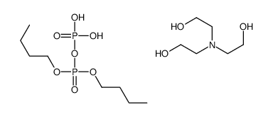 dibutyl dihydrogen diphosphate, compound with 2,2',2''-nitrilotris[ethanol] (1:1)结构式