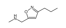 5-Isoxazolemethanamine, N-methyl-3-propyl结构式