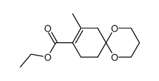 ethyl 2-methyl-4-oxocyclohex-1-en-1-carboxylate propane-1,3-diyl acetal结构式