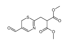 dimethyl 2-[(5-formyl-6H-1,3-thiazin-2-yl)methyl]propanedioate Structure