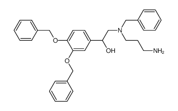 1,2-bis(benzyloxy)-4-<1-hydroxy-2-ethyl>benzene结构式