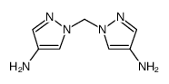 1H-Pyrazol-4-amine, 1,1'-methylenebis Structure