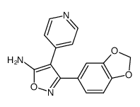 5-Amino-3-(3,4-methylenedioxyphenyl)-4-(4-pyridyl)isoxazole Structure