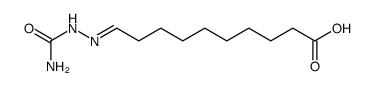 10-semicarbazono-decanoic acid Structure