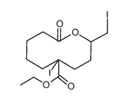 ethyl 5-iodo-2-(iodomethyl)-10-oxooxecane-5-carboxylate结构式