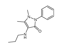 1,5-dimethyl-2-phenyl-4-propylamino-1,2-dihydro-pyrazol-3-one结构式