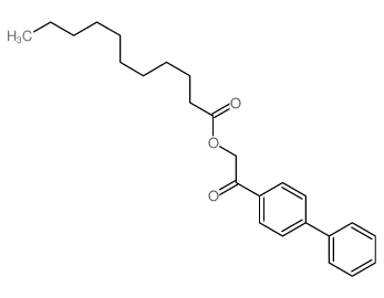 Undecanoic acid,2-[1,1'-biphenyl]-4-yl-2-oxoethyl ester结构式