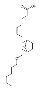 (Z)-7-[(1R,2S,3S,4S)-3-(hexoxymethyl)-7-oxabicyclo[2.2.1]heptan-2-yl]hept-5-enoic acid结构式