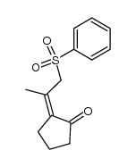 2-(1-(phenylsulfonyl)propan-2-ylidene)cyclopentanone Structure