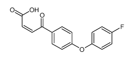 4-[4-(4-fluorophenoxy)phenyl]-4-oxobut-2-enoic acid结构式