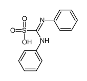 (Phenylamino)(phenylimino)methanesulfonic acid structure