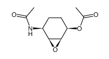 r-1-Acetamido-c-2,c-3-epoxy-c-4-cyclohexylacetat Structure