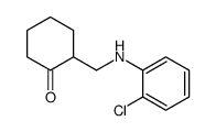 2-[(2-chloroanilino)methyl]cyclohexan-1-one Structure