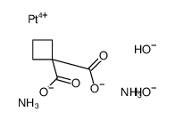 azane,cyclobutane-1,1-dicarboxylate,platinum(4+),dihydroxide Structure