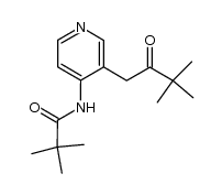 2,2-dimethyl-N-[3-(3,3-dimethyl-2-oxobutyl)-4-pyridinyl]propanamide Structure