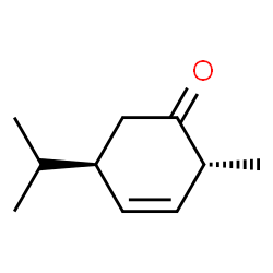 3-Cyclohexen-1-one,2-methyl-5-(1-methylethyl)-,(2R-trans)-(9CI) structure