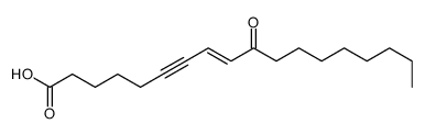 10-oxooctadec-8-en-6-ynoic acid结构式