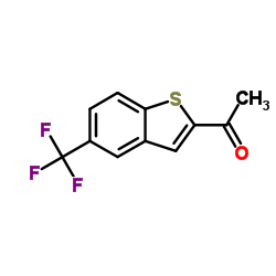 1-[5-(Trifluoromethyl)-1-benzothiophen-2-yl]ethanone Structure