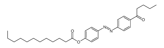 [4-[(4-pentanoylphenyl)diazenyl]phenyl] dodecanoate Structure