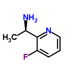 (1R)-1-(3-Fluoro-2-pyridinyl)ethanamine Structure