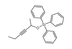 (hex-3-yn-2-yloxy)triphenylsilane Structure