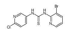 1-(3-bromo-pyridin-2-yl)-3-(6-chloro-pyridin-3-yl)-thiourea结构式