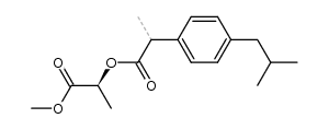 (S)-1-methoxy-1-oxopropan-2-yl 2-(4-isobutylphenyl)propanoate Structure