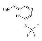 2-Hydrazino-6-[(trifluoromethyl)sulfanyl]pyrazine Structure