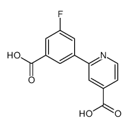 2-(3-carboxy-5-fluorophenyl)pyridine-4-carboxylic acid结构式