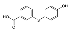 3-(4-hydroxyphenyl)sulfanylbenzoic acid Structure