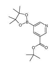 TERT-BUTYL 5-(4,4,5,5-TETRAMETHYL-1,3,2-DIOXABOROLAN-2-YL)NICOTINATE结构式