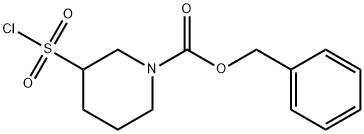 benzyl 3-(chlorosulfonyl)piperidine-1-carboxylate Structure
