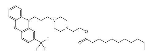 2-[4-[3-[2-(trifluoromethyl)phenothiazin-10-yl]propyl]piperazin-1-yl]ethyl undecanoate Structure