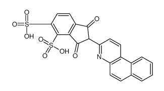 2-benzo[f]quinolin-3-yl-1H-indene-1,3(2H)-dione, disulpho derivative Structure