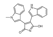 3-(1H-indol-3-yl)-4-(1-methylindol-3-yl)pyrrole-2,5-dione Structure