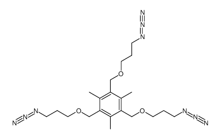 1,3,5-tris((3-azidopropoxy)methyl)-2,4,6-trimethylbenzene结构式