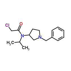 N-(1-Benzyl-3-pyrrolidinyl)-2-chloro-N-isopropylacetamide Structure