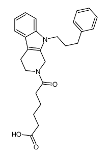 6-Oxo-6-[9-(3-phenyl-propyl)-1,3,4,9-tetrahydro-b-carbolin-2-yl]-hexanoic acid picture