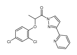 (R,S)-2-(2,4-dichlorophenoxy)propionyl 3-(2-pyridine)pyrazolide Structure