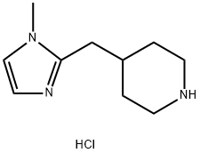 4-((1-甲基-1H-咪唑-2-基)甲基)哌啶二盐酸盐结构式