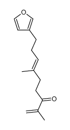 (E)-2,6-dimethyl-9-(3'-furyl)-1,6-nonadien-3-one结构式