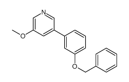 3-[3-(Benzyloxy)phenyl]-5-Methoxypyridine structure