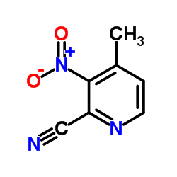 4-Methyl-3-nitro-2-pyridinecarbonitrile结构式