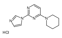 2-imidazol-1-yl-4-(1-piperidyl)pyrimidine hydrochloride Structure