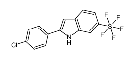 2-(4-chlorophenyl)-6-(pentafluorosulfanyl)-1H-indole Structure