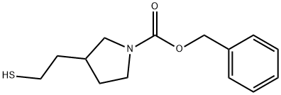 benzyl 3-(2-mercaptoethyl)pyrrolidine-1-carboxylate结构式