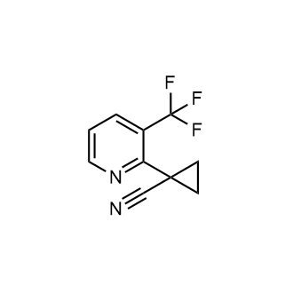 1-(3-(三氟甲基)吡啶-2-基)环丙烷-1-甲腈结构式