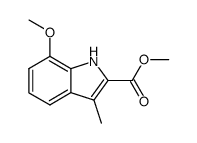 methyl 7-methoxy-3-methylindole-2-carboxylate Structure